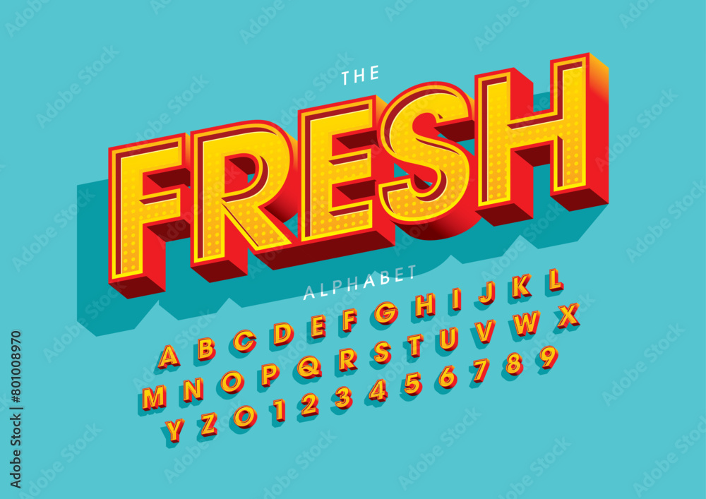 Vector of stylized modern font and alphabet Vector of stylized modern font and alphabet