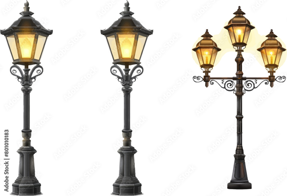 Vintage streetlights
