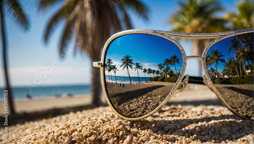 sun glasses on the beach © Olena Yefremkina