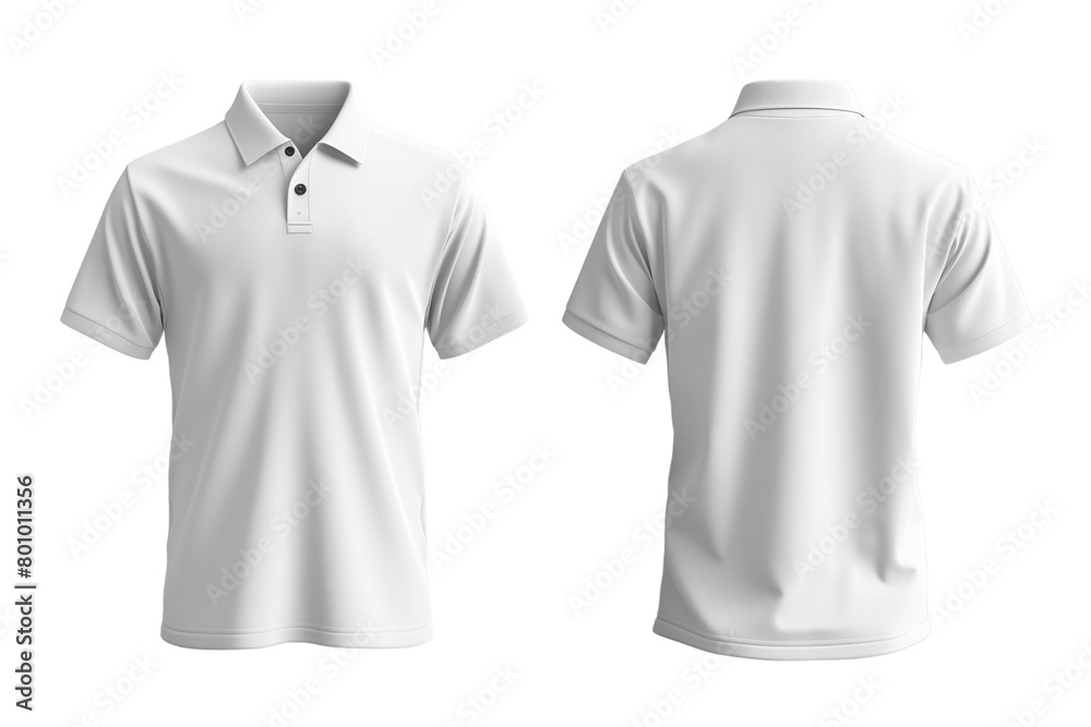 Blank collared shirt mock up template, front and back view, isolated on white, plain t-shirt mockup. Polo tee design presentation for print. Blank collared shirt mock up template, front and back view, isolated on white, plain t-shirt mockup. Polo tee design presentation for print.