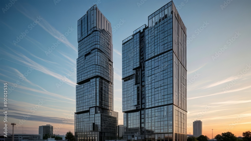 Obraz premium modern luxury tower architecture design