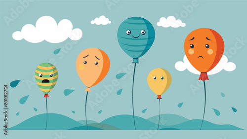 With each gust of wind the balloon would quiver and quiver reflecting the uncertain mood of the public below..