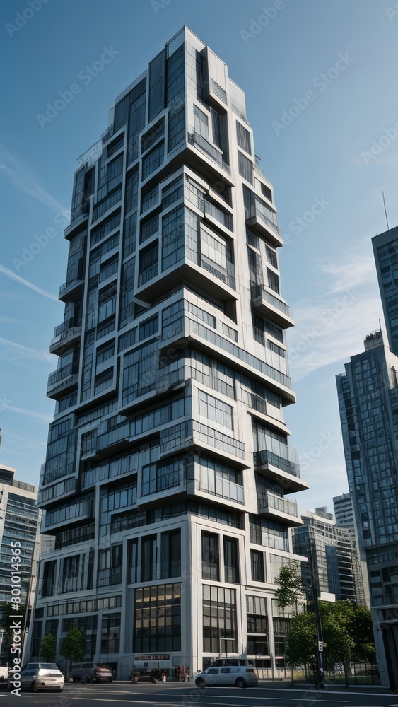 Obraz premium modern luxury tower architecture design