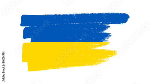Ukrainian national flag in grunge style