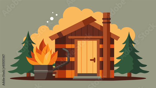 The woodburning sauna is a rustic yet effective way for firefighters to detoxify from the hazardous fumes and contaminants encountered on the job..
