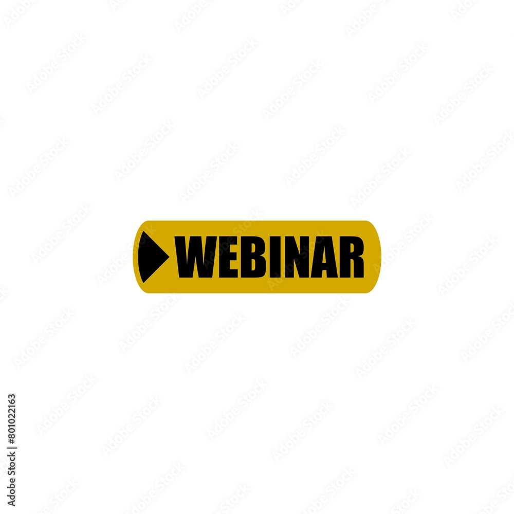 Webinar sign icon isolated on white background Webinar sign icon isolated on white background