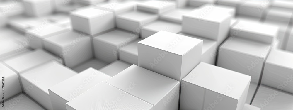 Random white cube box wallpaper background banner Random white cube box wallpaper background banner