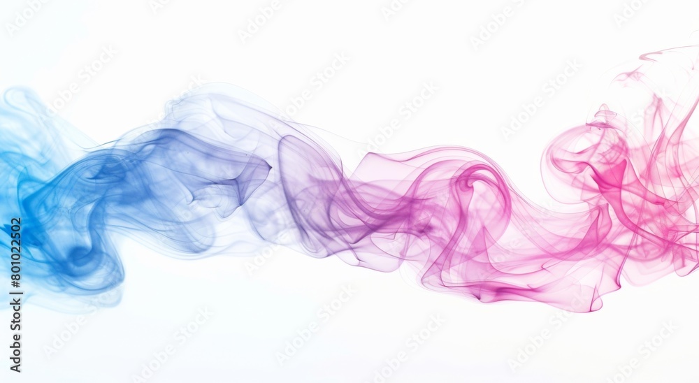 Ethereal swirls of pink and blue smoke create a dynamic and abstract motion background that is mesmerizing and dreamlike