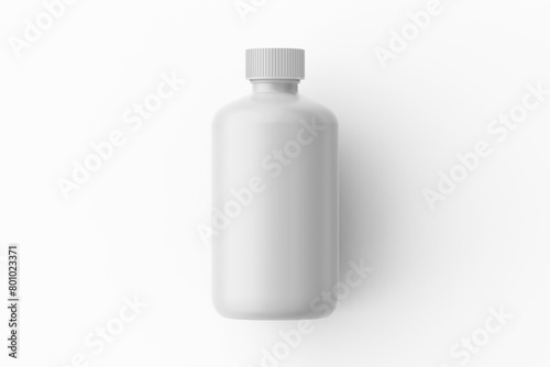 Blank Plastic Medicine Bottle 3d Rendering