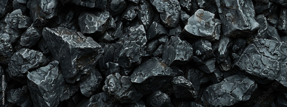 Coal texture. Black coal background. Natural black coal texture.