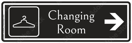 Changing room sign