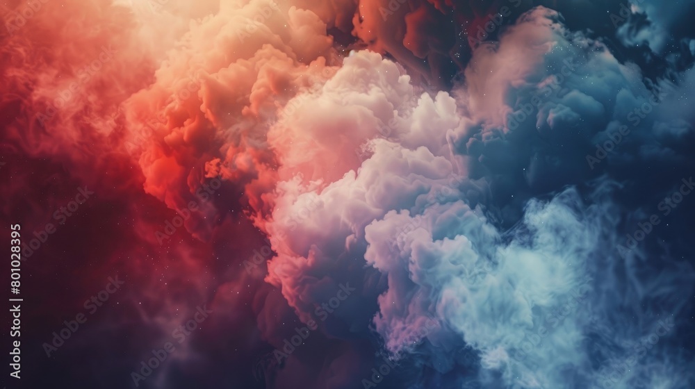 Design a visually striking digital artwork showcasing with cloud digital