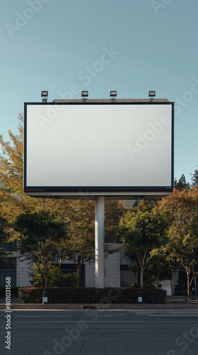 blank billboard on the street