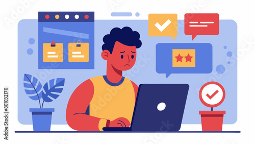 A person browsing online and deliberately avoiding the recommended for you section to resist impulsive purchases.