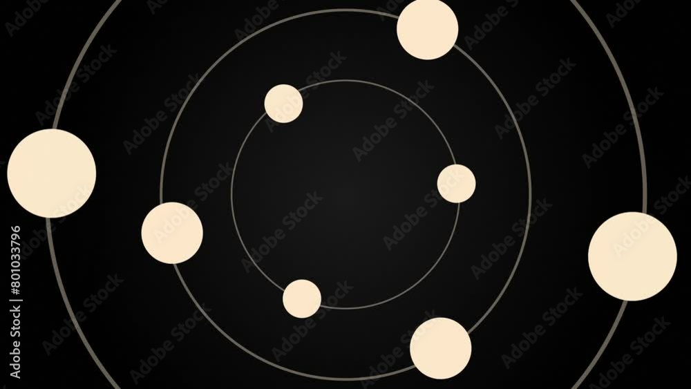 Solar system render, Planet rotation.Solar system in our milky way ...