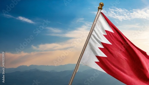 The Flag of Bahrain