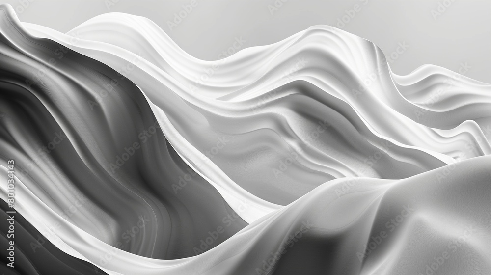 Elegant abstract design of dynamic black and white waves, creating a smooth and flowing visual texture suitable for sophisticated backgrounds. Elegant abstract design of dynamic black and white waves, creating a smooth and flowing visual texture suitable for sophisticated backgrounds.