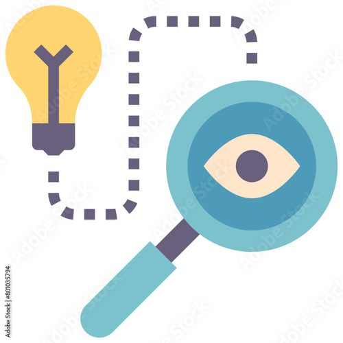 insightful flat style icon