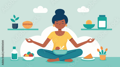 While his food cooks he takes a moment to stretch and do a few yoga poses embracing wellness and selfcare in all aspects of his routine..