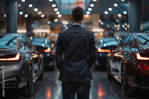 a man chooses a car at a car dealership © Андрей Трубицын