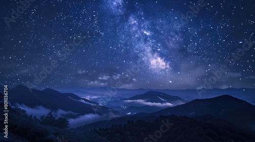 Korean night sky from mountain © Ahtesham