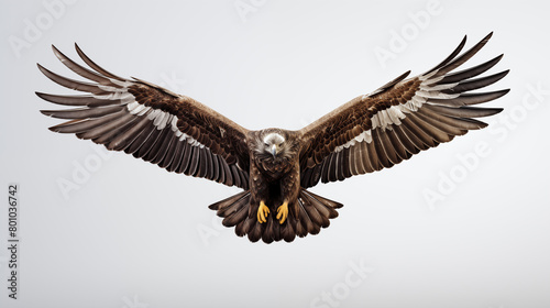 Realistic Stock image of eagle on a white background