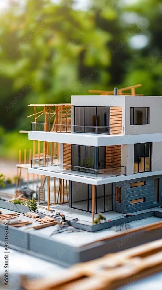 A Vertical Of A Home Building Company With A New Houses Under Construction.
A Vertical Of A Home Building Company With A New Houses Under Construction.