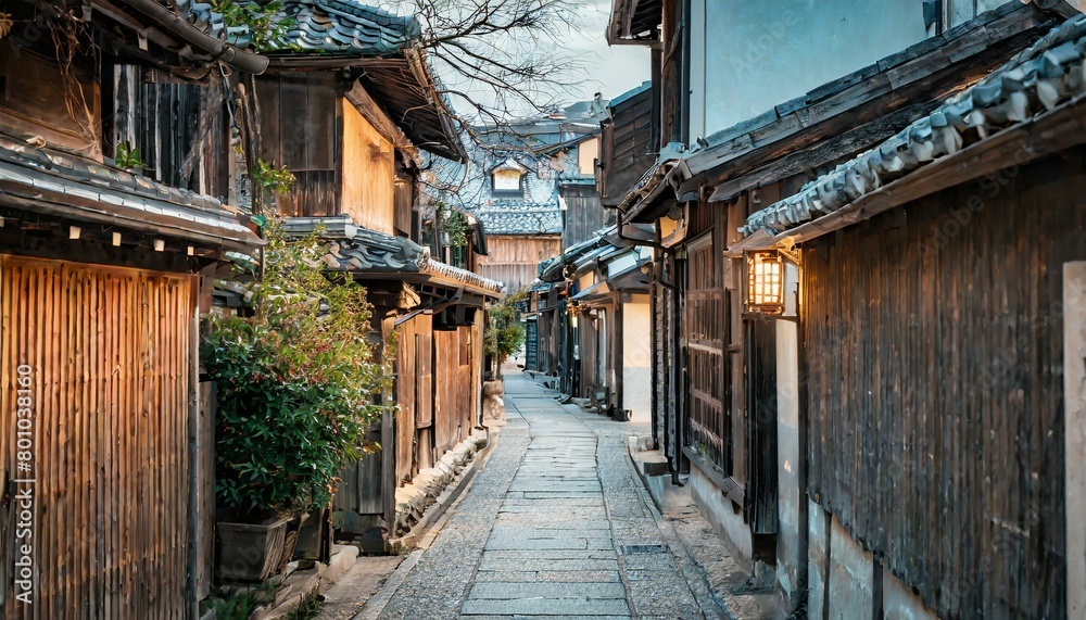 Fototapeta premium 江戸時代の雰囲気を残した日本の裏路地