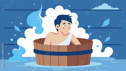 The feeling of icy air hitting skin after emerging from the sauna causing a sharp intake of breath..