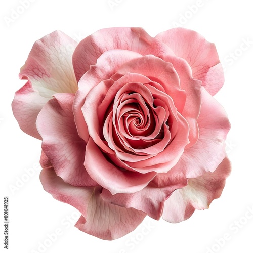 pink rose isolated on white  Rosa em pano de fundo branco  Pink watercolor rose flower isolated on white background generated ai  