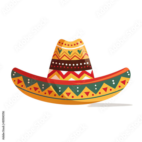 Cinco de Mayo, with heerful decorated skull in sombrero Mexican cactus and party sombrero hat, Mexico Fiesta. Ai Generated