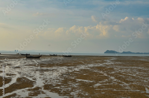 sunset on coast of Thailand beautiful colors background © Andreas