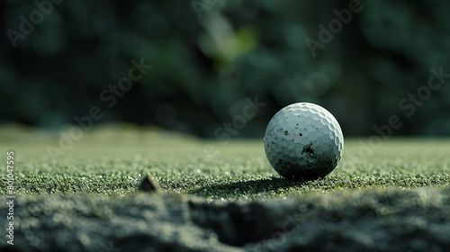 Golf balls are going to be put inn hole on the golf course