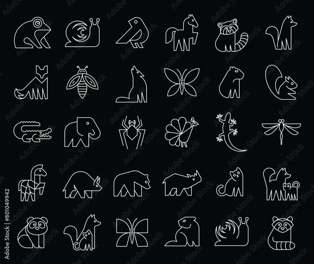 Animals logos collection. Animal logo set. Icon design
Animals logos collection. Animal logo set. Icon design