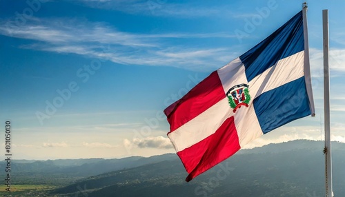 The Flag of Dominicam Republic