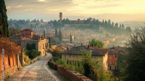 Perugia Umbrian Hills Skyline