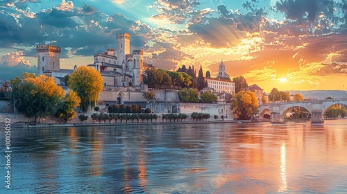Avignon Papal Palace Skyline photo