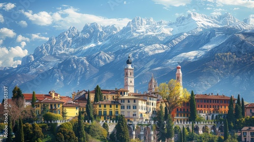 Trento Alpine Beauty Skyline photo