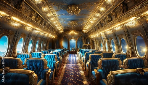 Elevating Travel: VIP Business Cabin Chair Delight"train, interior, seat, inside, transport, travel, transportation, airplane