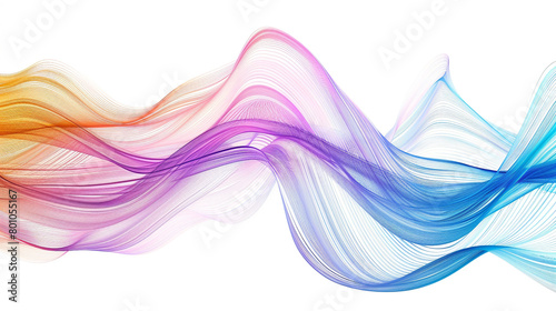Dance amidst a symphony of colors and creativity, celebrating the boundless possibilities of innovation with an enchanting display of wonderful gradient lines in a single wave 
