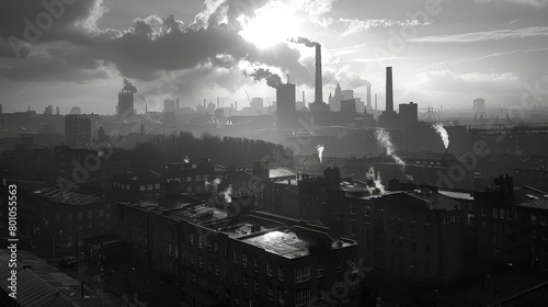 Manchester Industrial Past Skyline