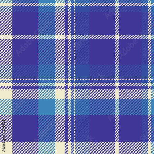 Background pattern texture of fabric check textile with a seamless vector tartan plaid.