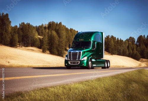 'cascadia freightliner american auto automobile automotive bonnet car cargo carrier carry chrome classic dawn day delivery dusk duty engine flatbed expressway freighter good hard haulage heavy large' photo
