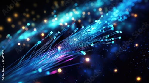 fiber optic connection network technology © krissikunterbunt