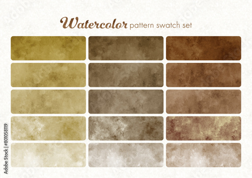 水彩シームレスパターンセット6