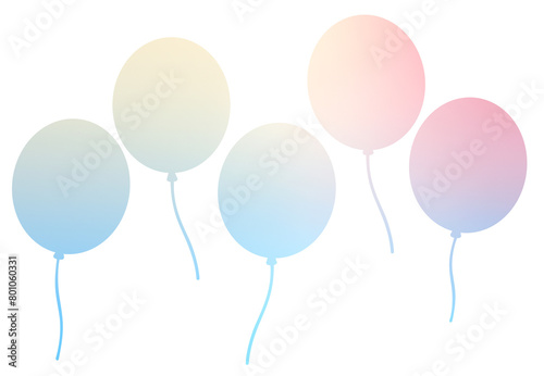 Illustration of a gradient balloon.