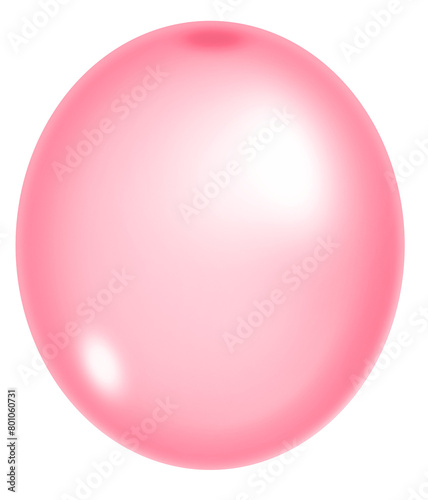 This is an illustration of a pink balloon.