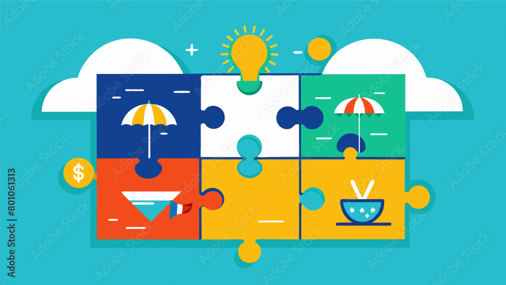 The piece for Vacation Savings interlocking smoothly with Investments and Rainy Day Fund. The piece for Vacation Savings interlocking smoothly with Investments and Rainy Day Fund.