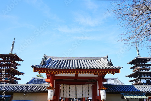 Corridor at Yakushiji Temple in Nara, Japan - 日本 奈良 薬師寺 回廊