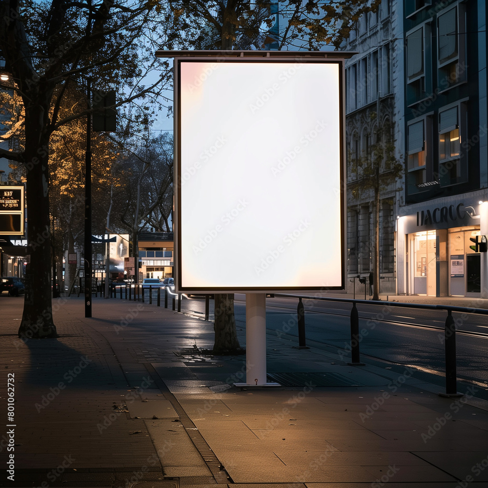 blank billboard on the street blank billboard on the street